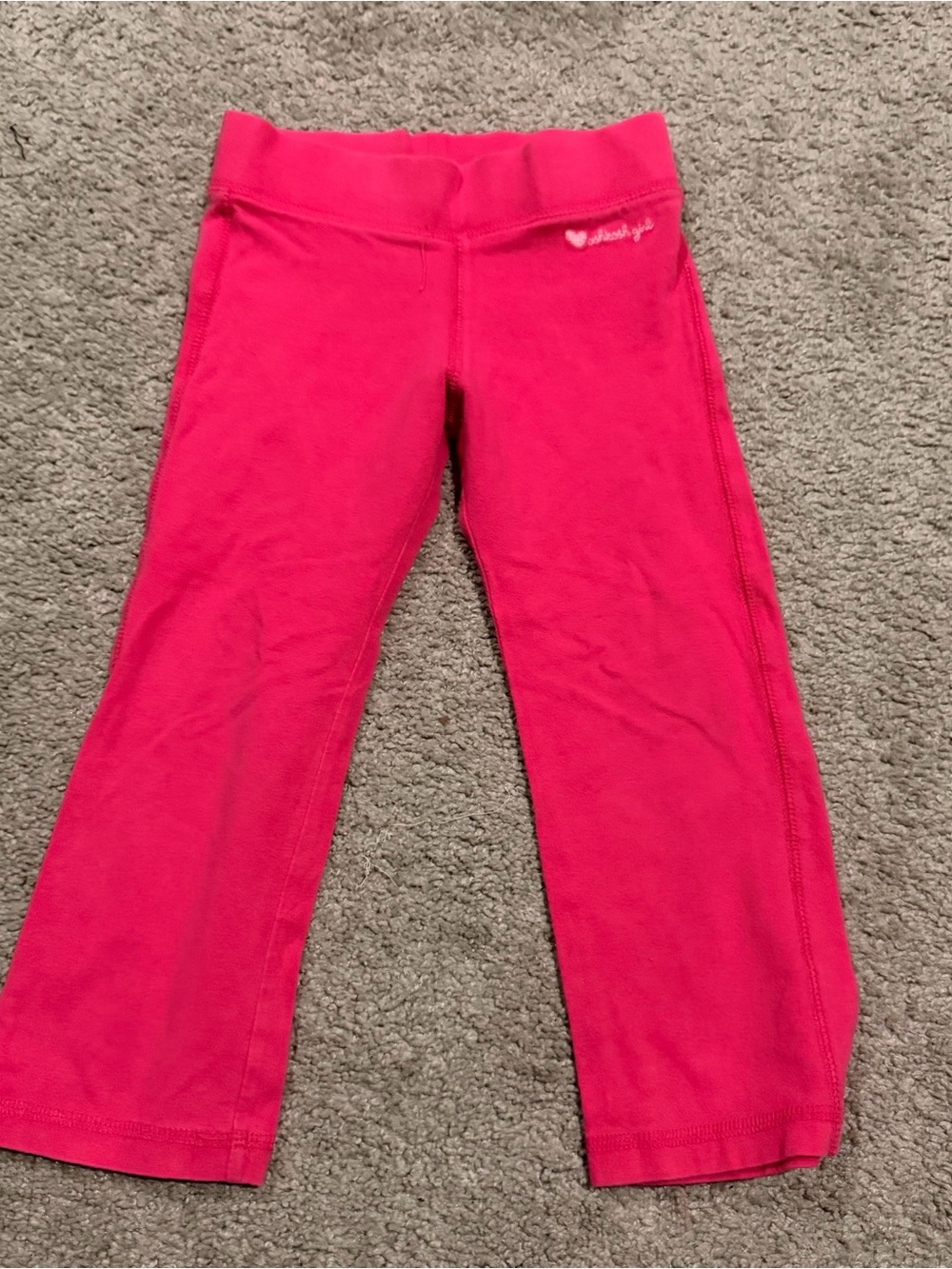 2000s Oshkosh Girls' Hot Pink Stretch Yoga Pants